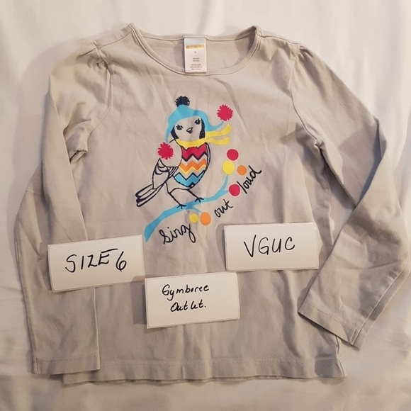 Gymboree grey size 6 tshirt - Picture 1 of 2